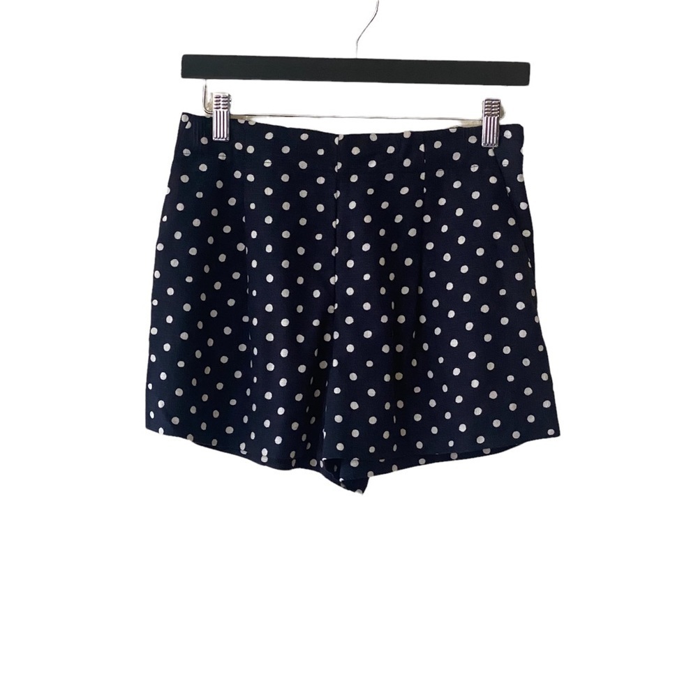 LOFT‎ Polka-Dot Pull-On Linen-Blend Shorts